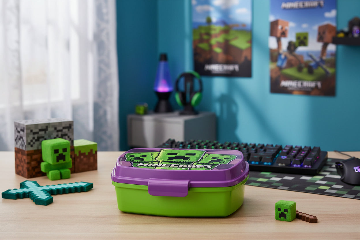 (Précommande) Boîte à sandwich en plastique amusante Minecraft
