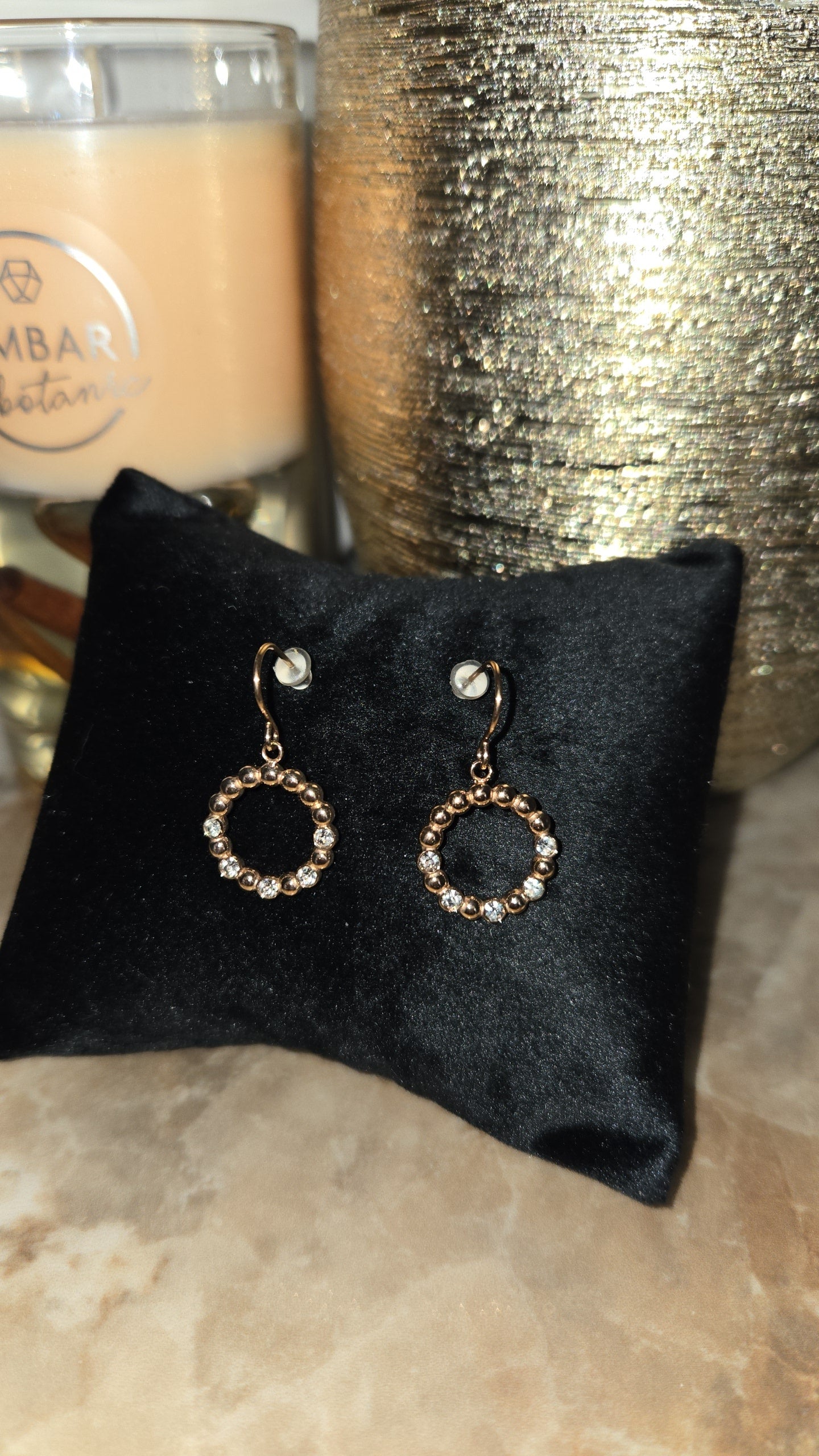 Boucles d'oreilles créoles en or rose