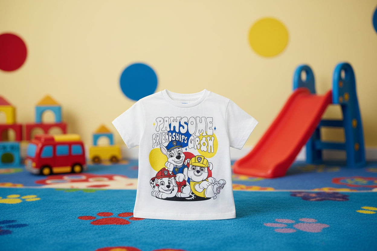 (Précommande) T-shirt court pour enfant Pat Patrouille 5 ans