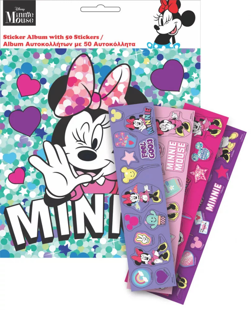 Album et 50 autocollants Minnie