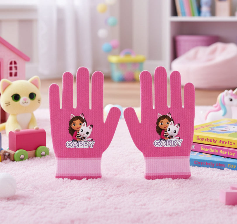 (Précommande) Gants roses pour enfants de Gabby