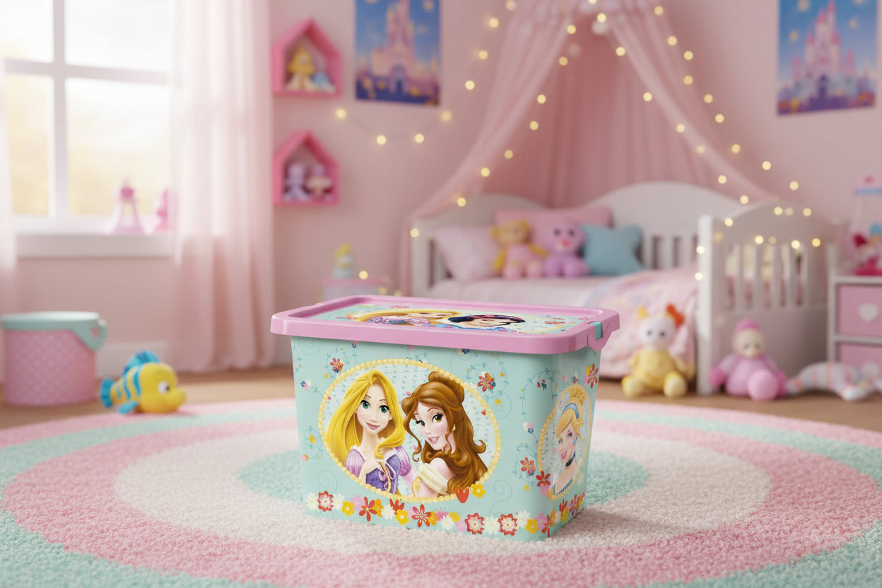 (Précommande) Boîte de rangement en plastique Disney Princesses 7L