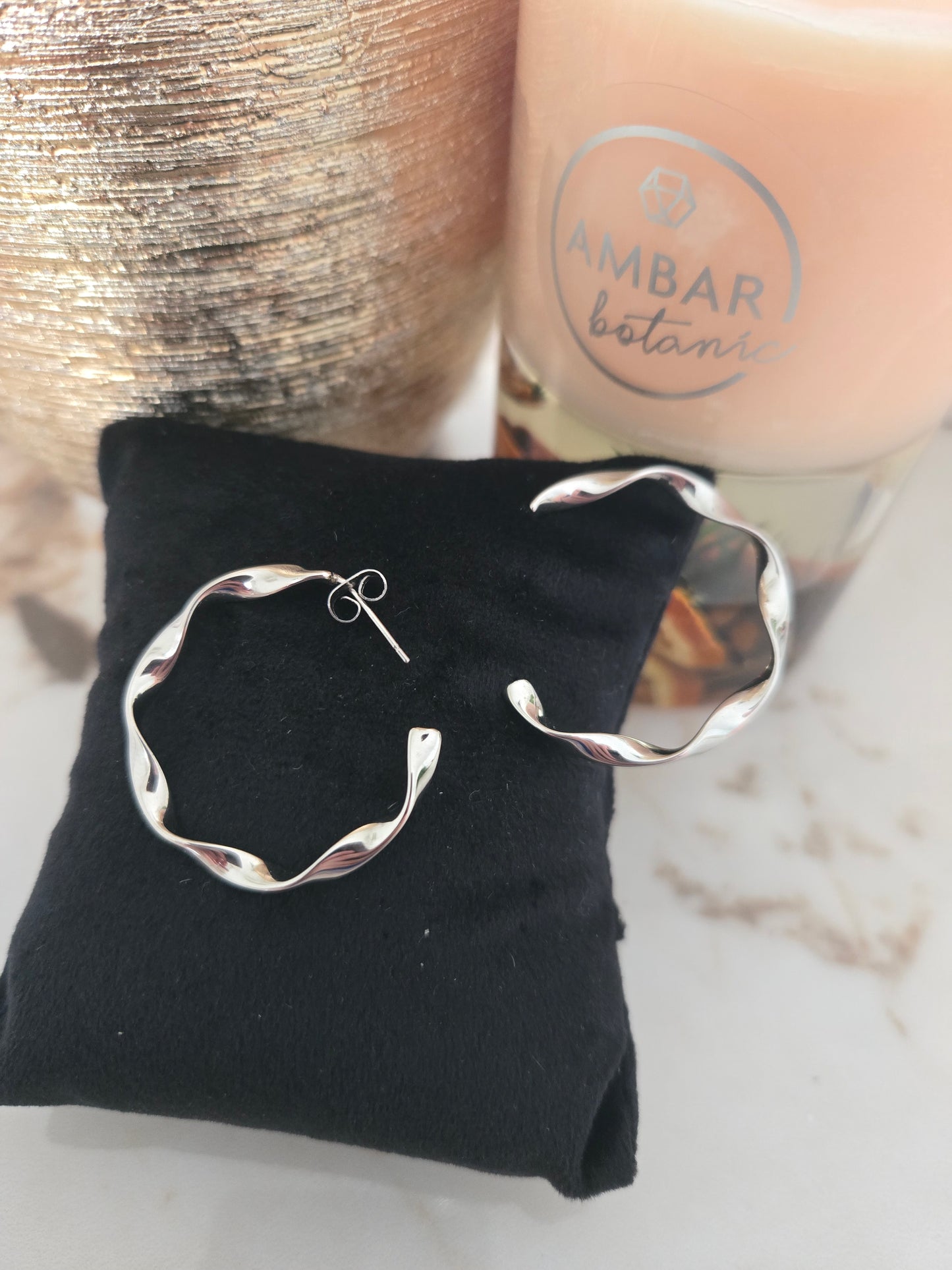 Boucles d'oreilles créoles en argent