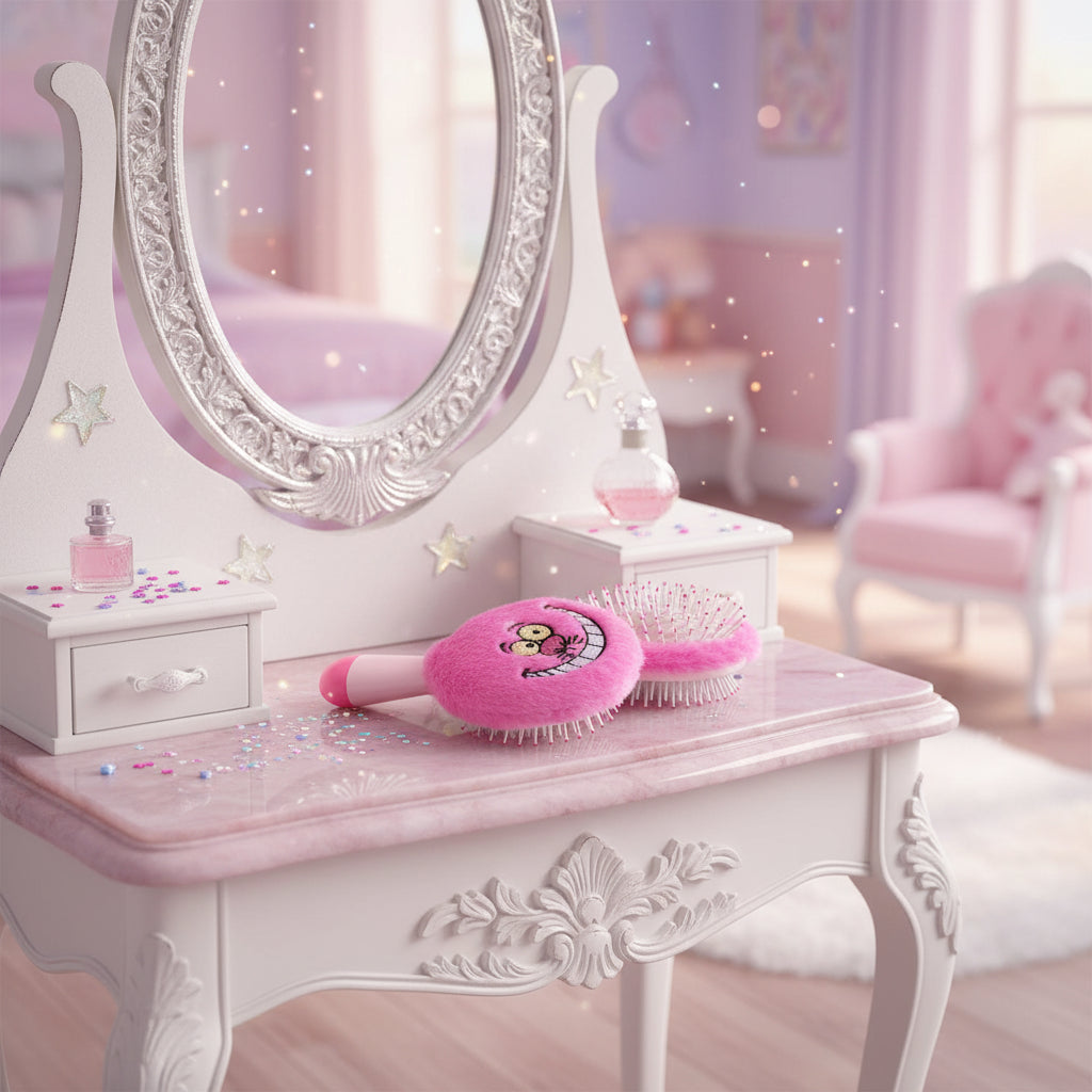 (Précommande) Mini brosse à cheveux en peluche Alice aux pays des merveilles 13 cm