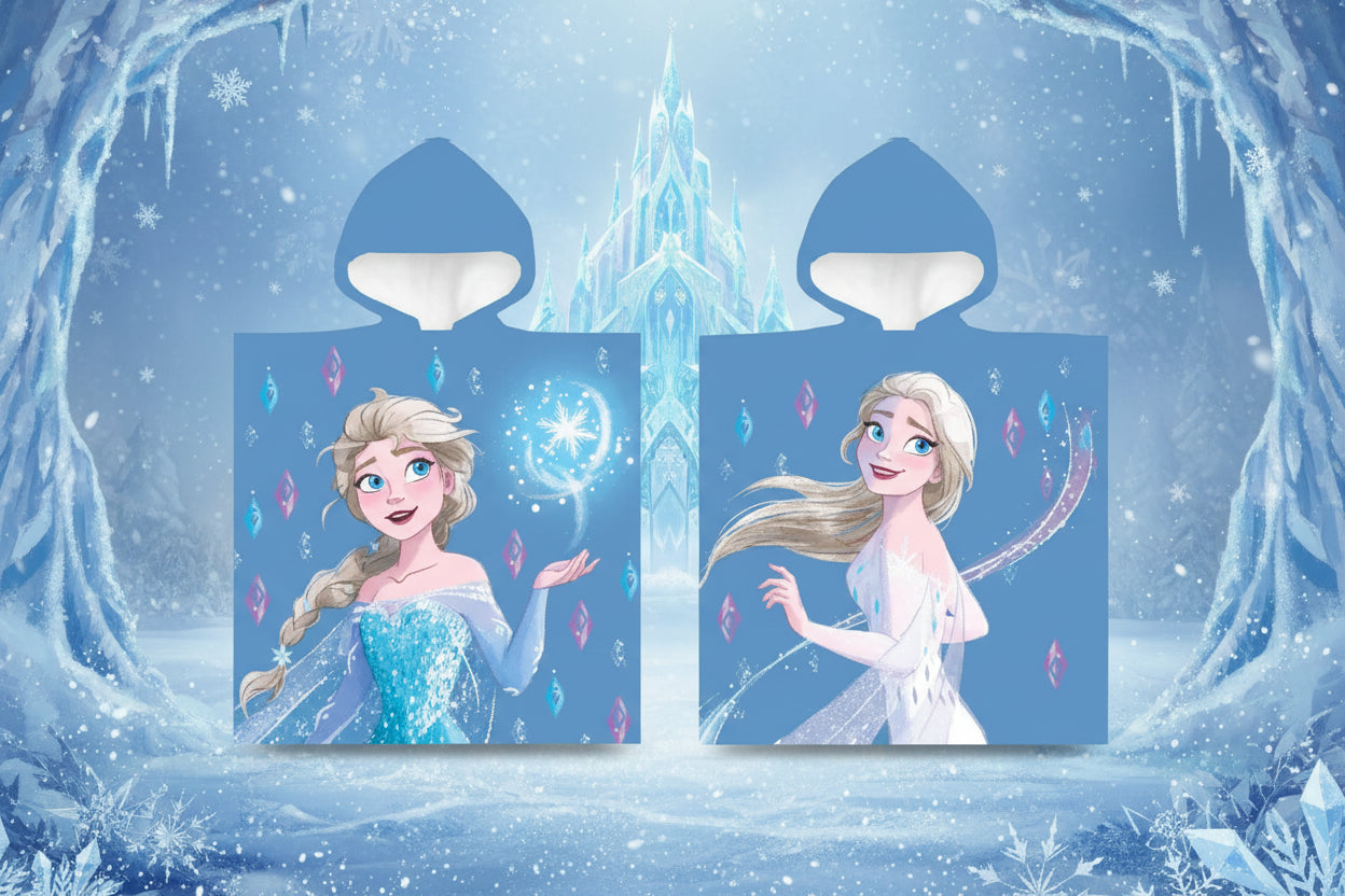 (Précommande) Poncho serviette de plage Reine des neiges