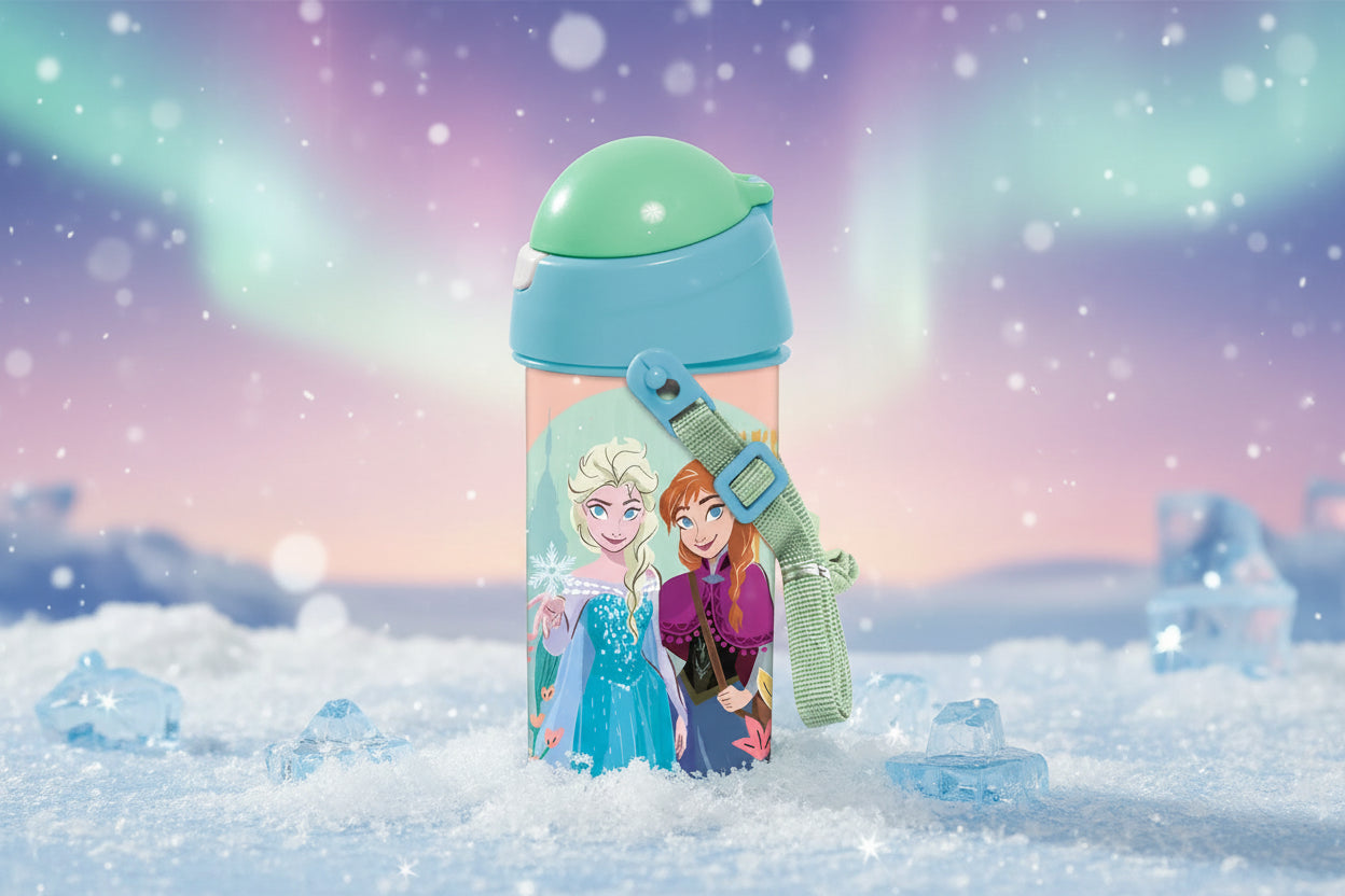 (Précommande) Gourde avec paille Reine de neiges 500ml