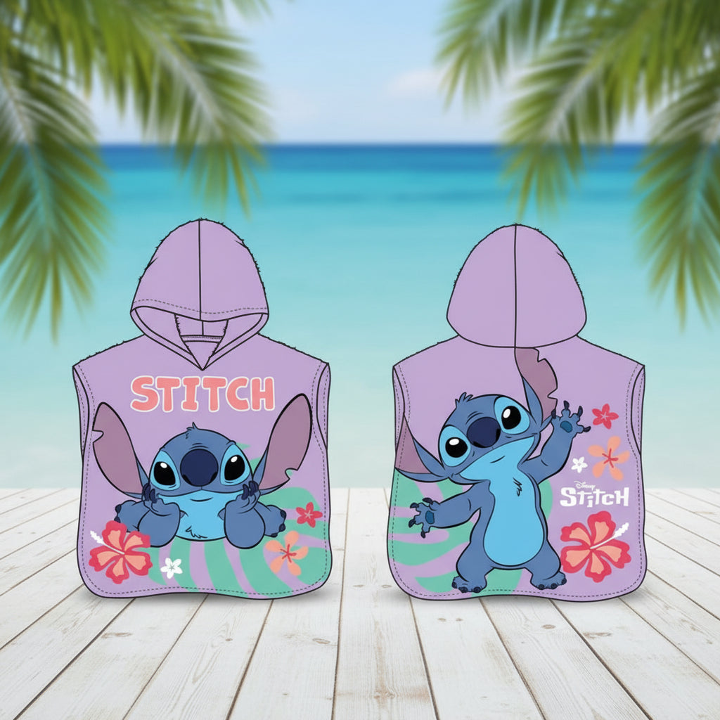 (Précommande) Serviette de plage poncho Disney Lilo et Stitch