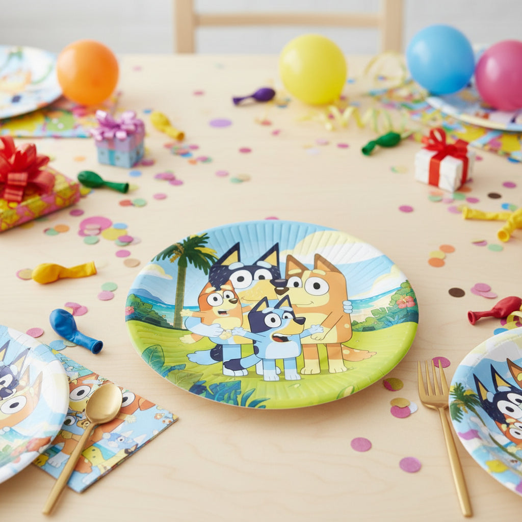 (Précommande) Assiettes en carton Bluey 23cm