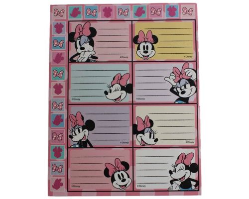 (Précommande) Lot de 16 étiquettes + autocollants Minnie