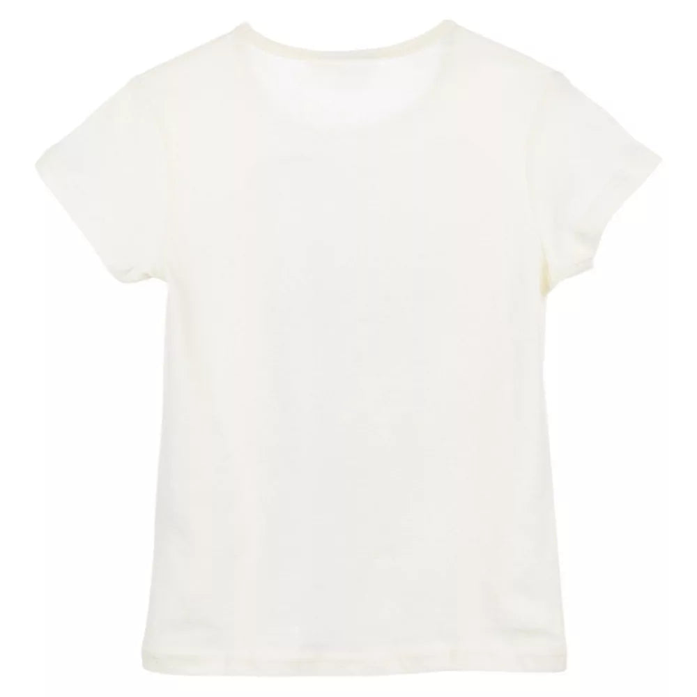 (Précommande) Haut manches courtes enfant Mercredi Blanc 8 ans / 128 cm