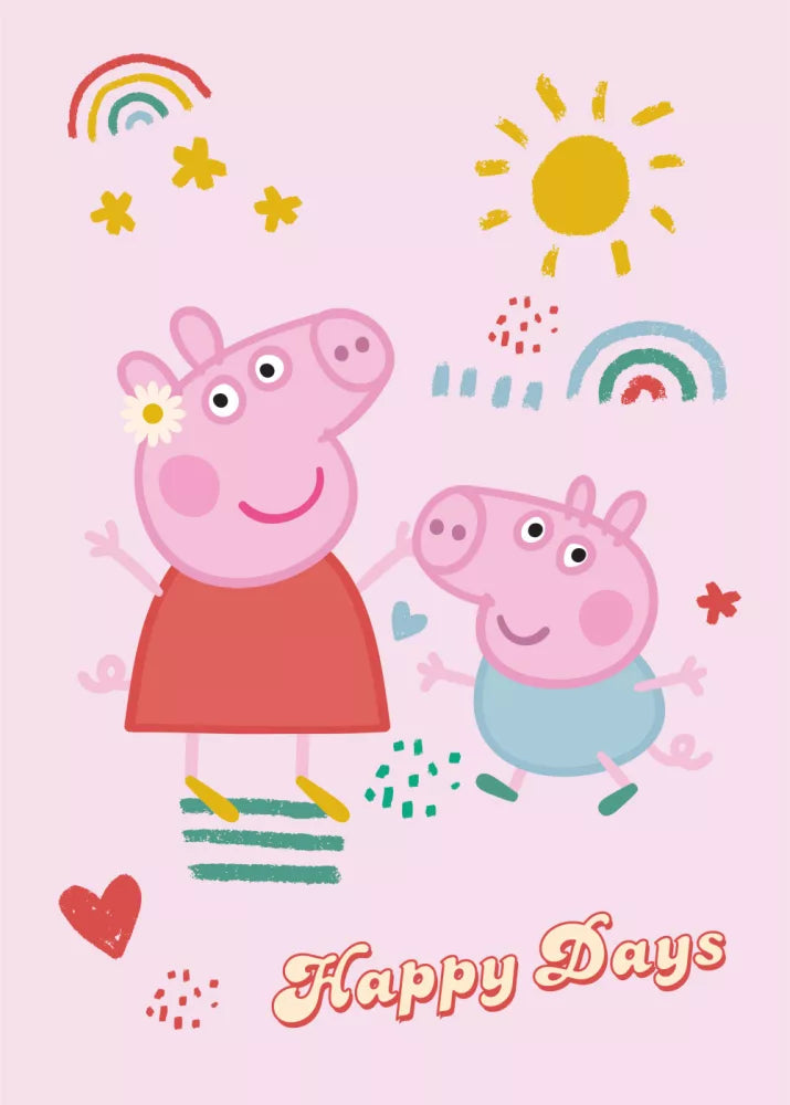 (Précommande) Plaid polaire 100x140cm Peppa Pig