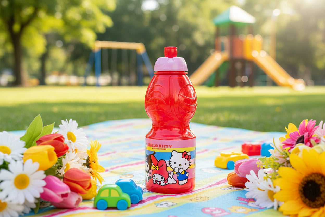 (Précommande) Bouteille de sport en plastique Hello Kitty et ses amis 400 ml