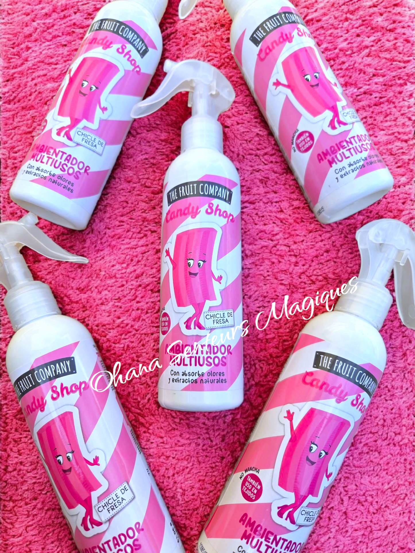 Spray d'ambiance multi-usages - Chewing-gum Ă la fraise