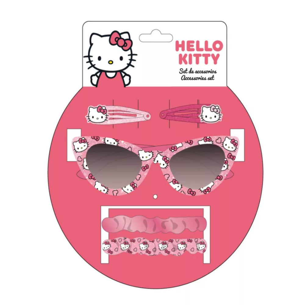 (Précommande) Ensemble de lunettes de soleil et d'accessoires pour cheveux Hello Kitty