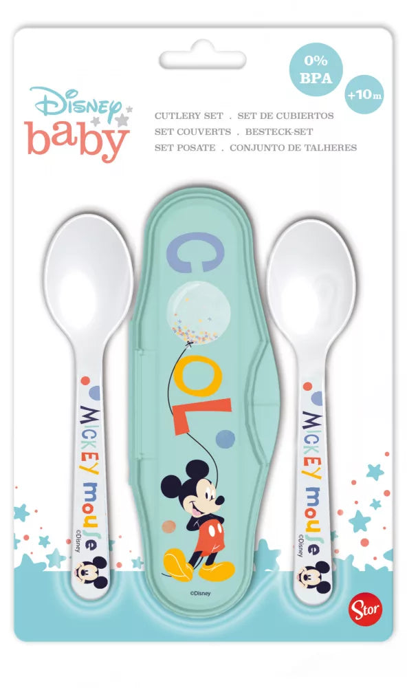 (Précommande) Ensemble de couverts de voyage pour bébé Disney Mickey