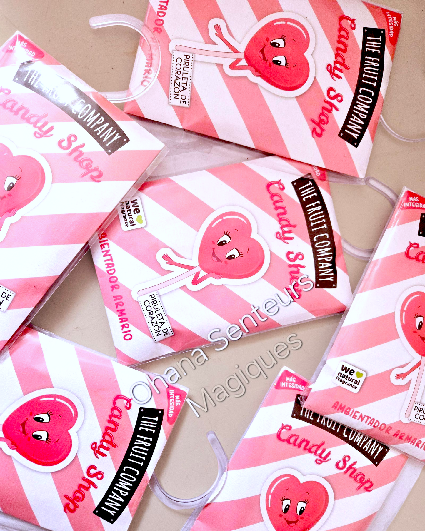 Parfum penderie - Sucette en coeur