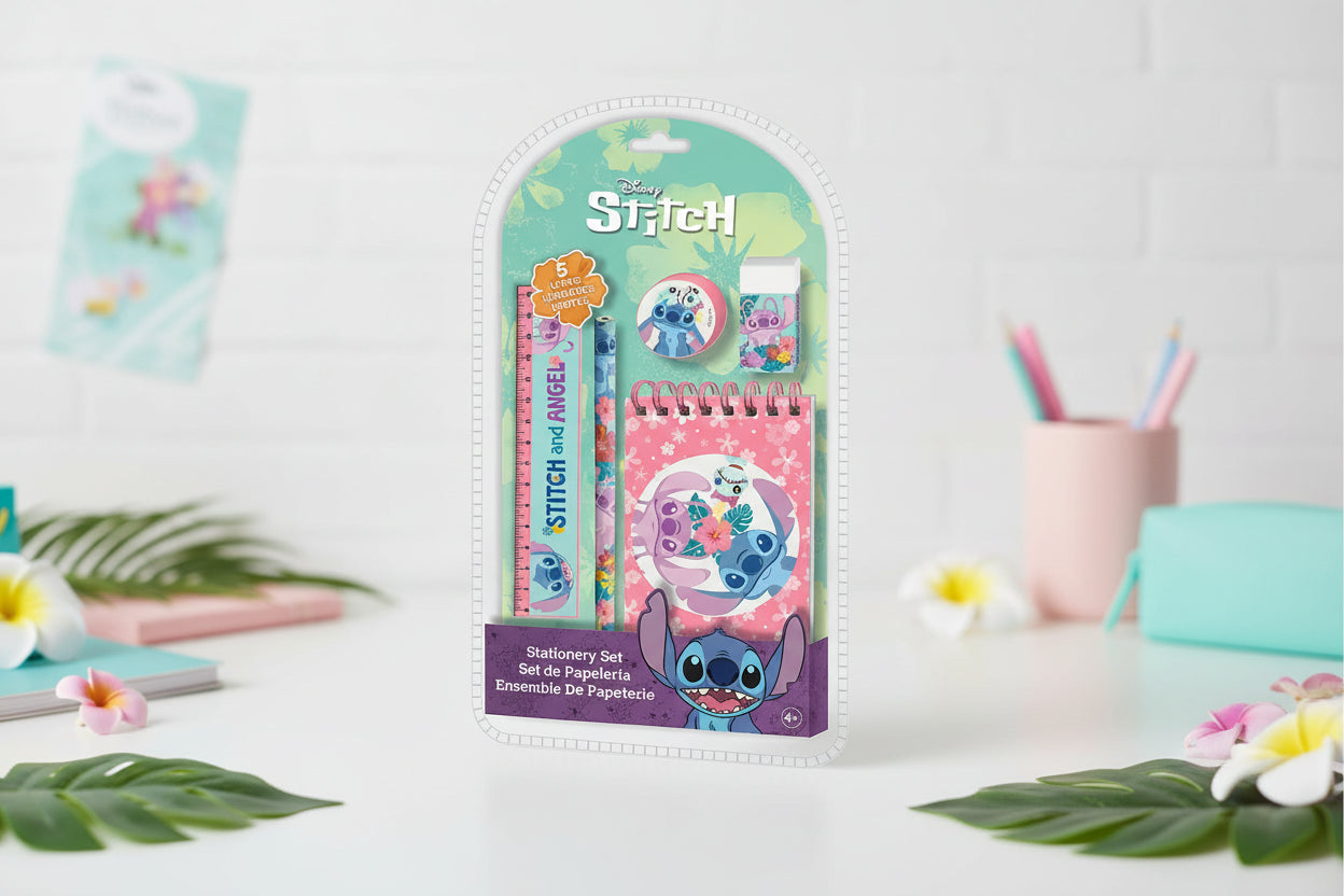 (Précommande) Ensemble de papeterie Disney Lilo et Stitch 5 pièces