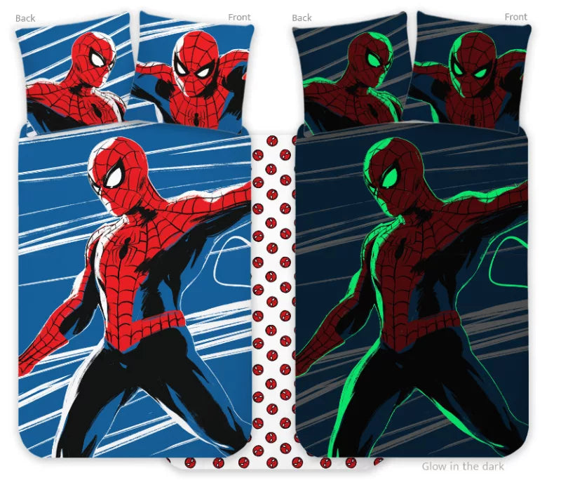 (Précommande) Parure de lit bébé phosphorescente Spiderman