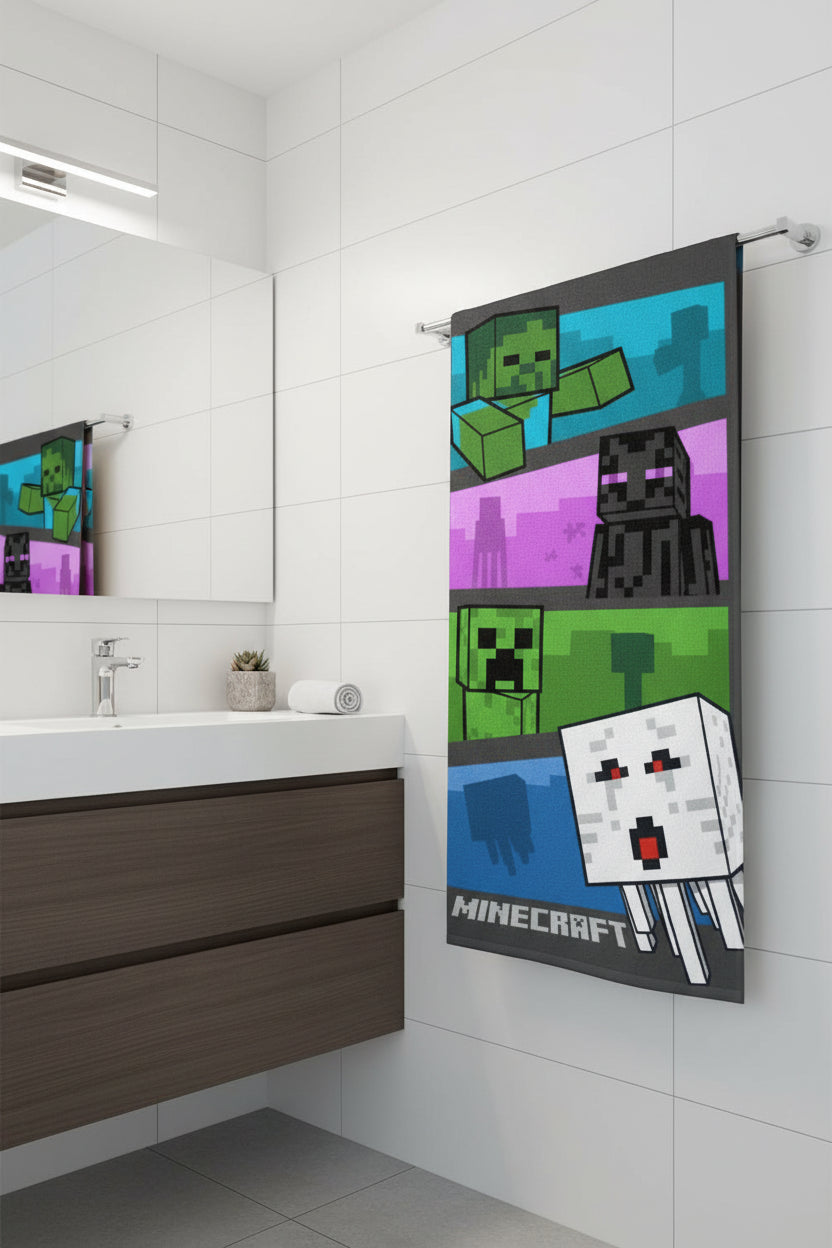 (Précommande) Serviette de bain Minecraft
