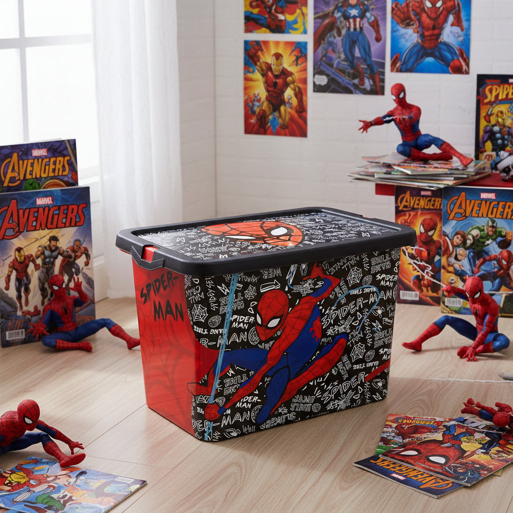(Précommande) Boîte de rangement en plastique Spiderman 7L