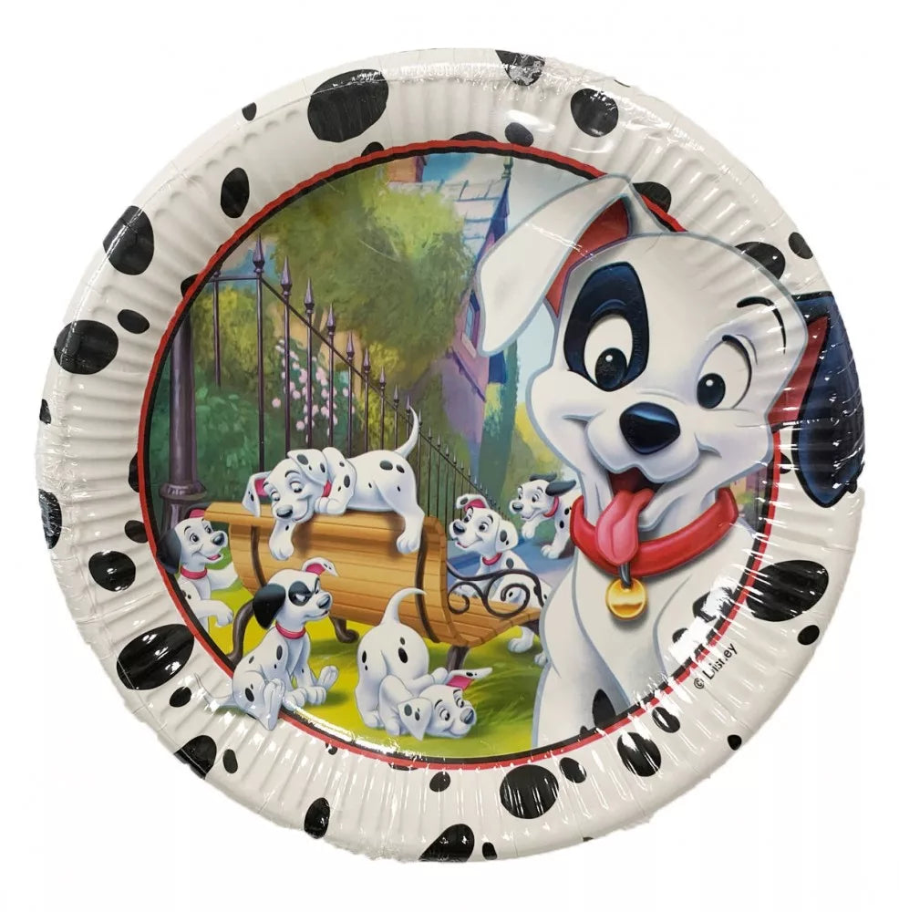 Assiettes en carton Dalmatiens 23cm