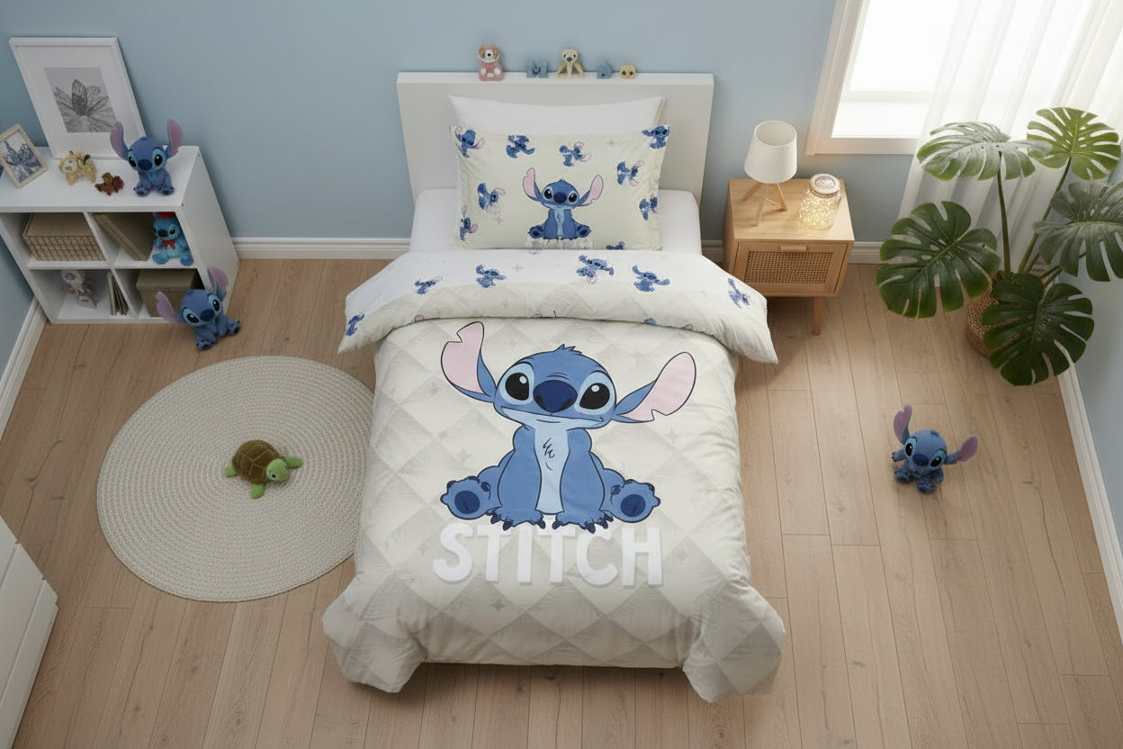 (Précommande) Couette lit 1 personne Stitch