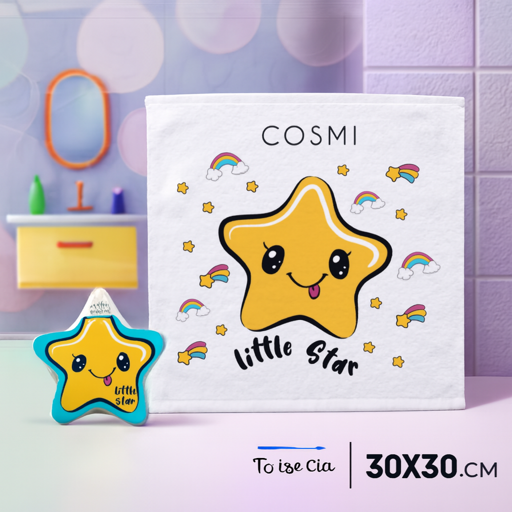 Serviette 30x30 cm compressée