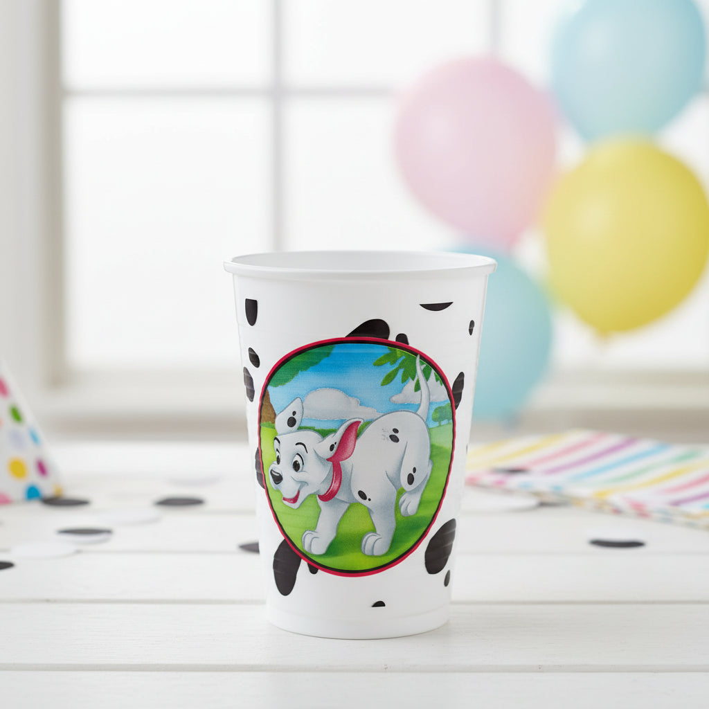 (Précommande) Lot de 8 gobelets en carton Dalmatiens de 200ml