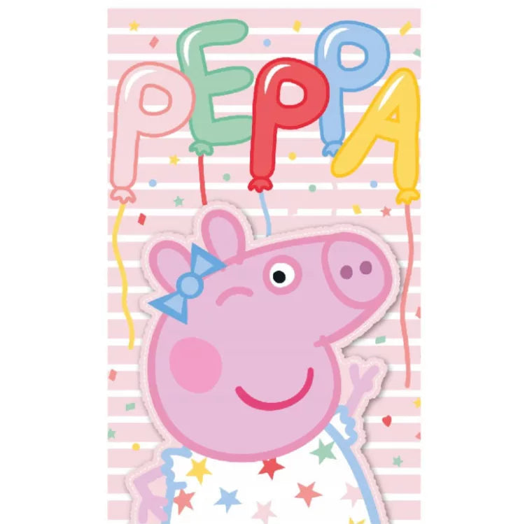 (Précommande) Serviette de toilette 30x50cm Peppa Pig