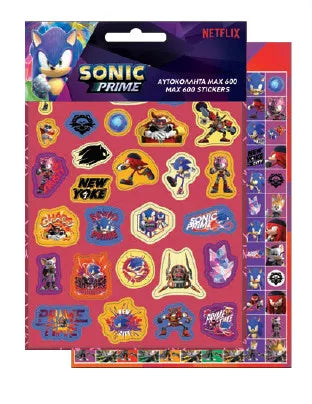 Ensemble de 600 autocollants - Sonic