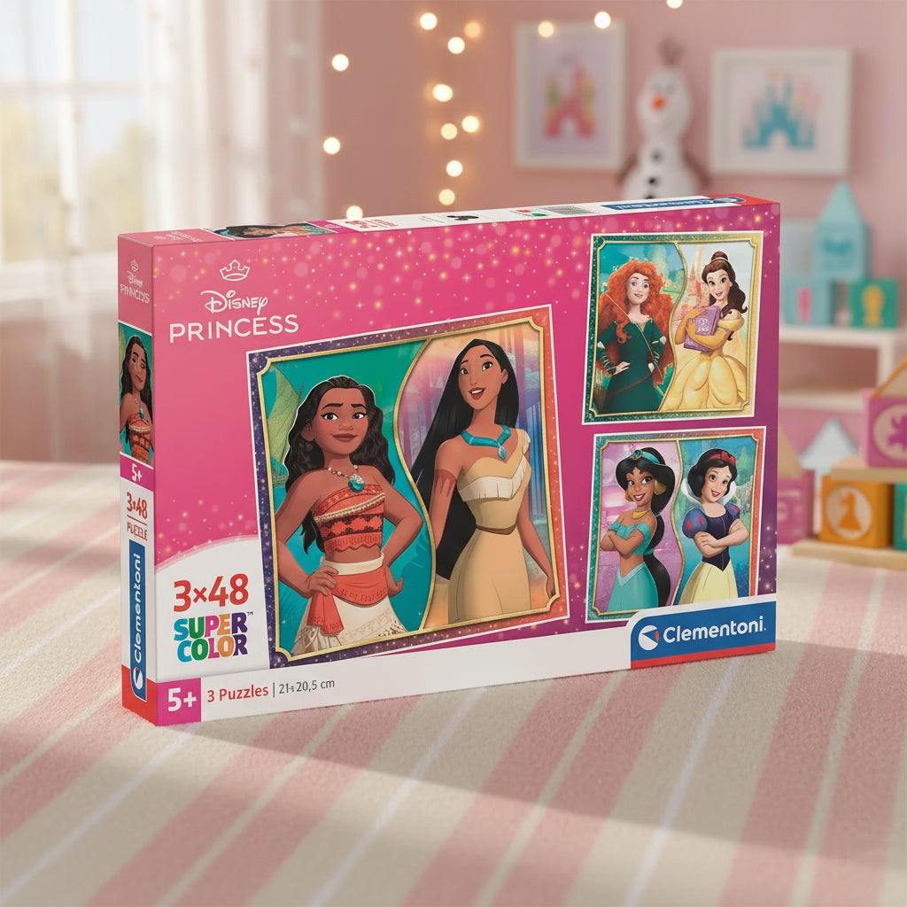 (Précommande) Puzzle 3x48 pièces Princesses Disney Clementoni