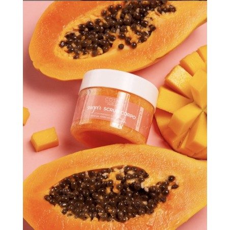 Scrun Corporel au sucre Mangue et Papaye 100ml + 1 gant exfoliant offert