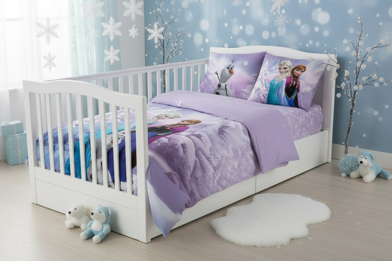 (Précommande) Parure de lit bébé Reine des neiges