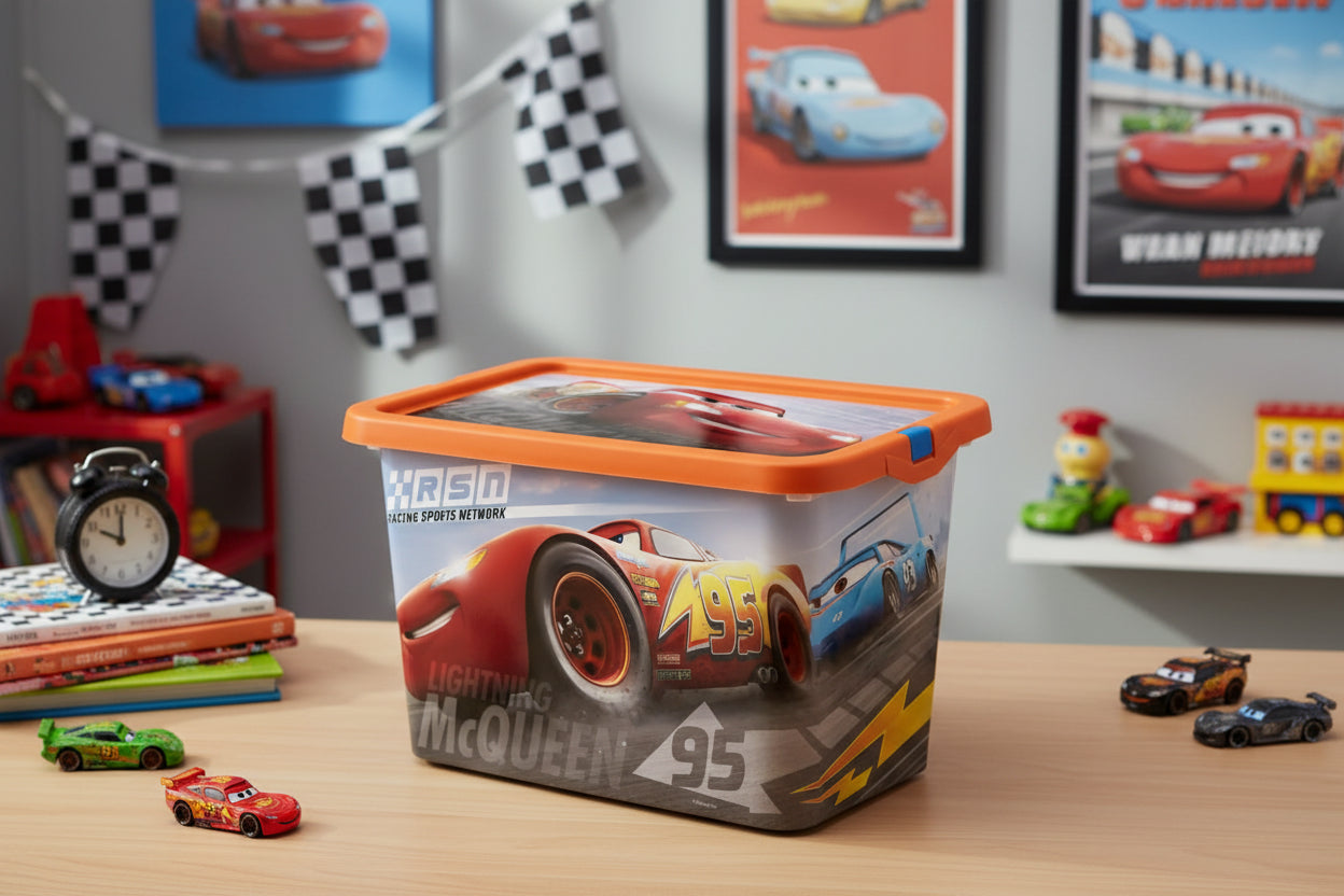 (Précommande) Boîte de rangement en plastique Disney Cars 7L