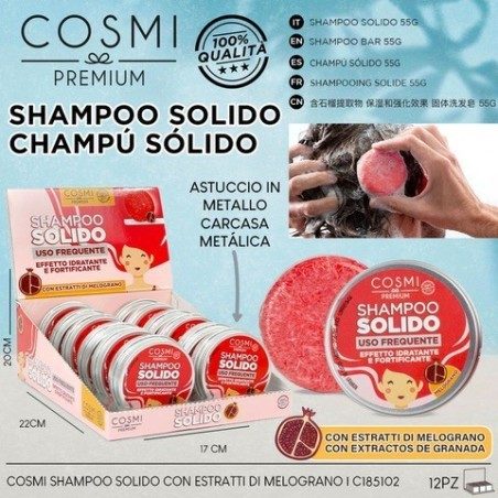 Shampoing solide à la grenade