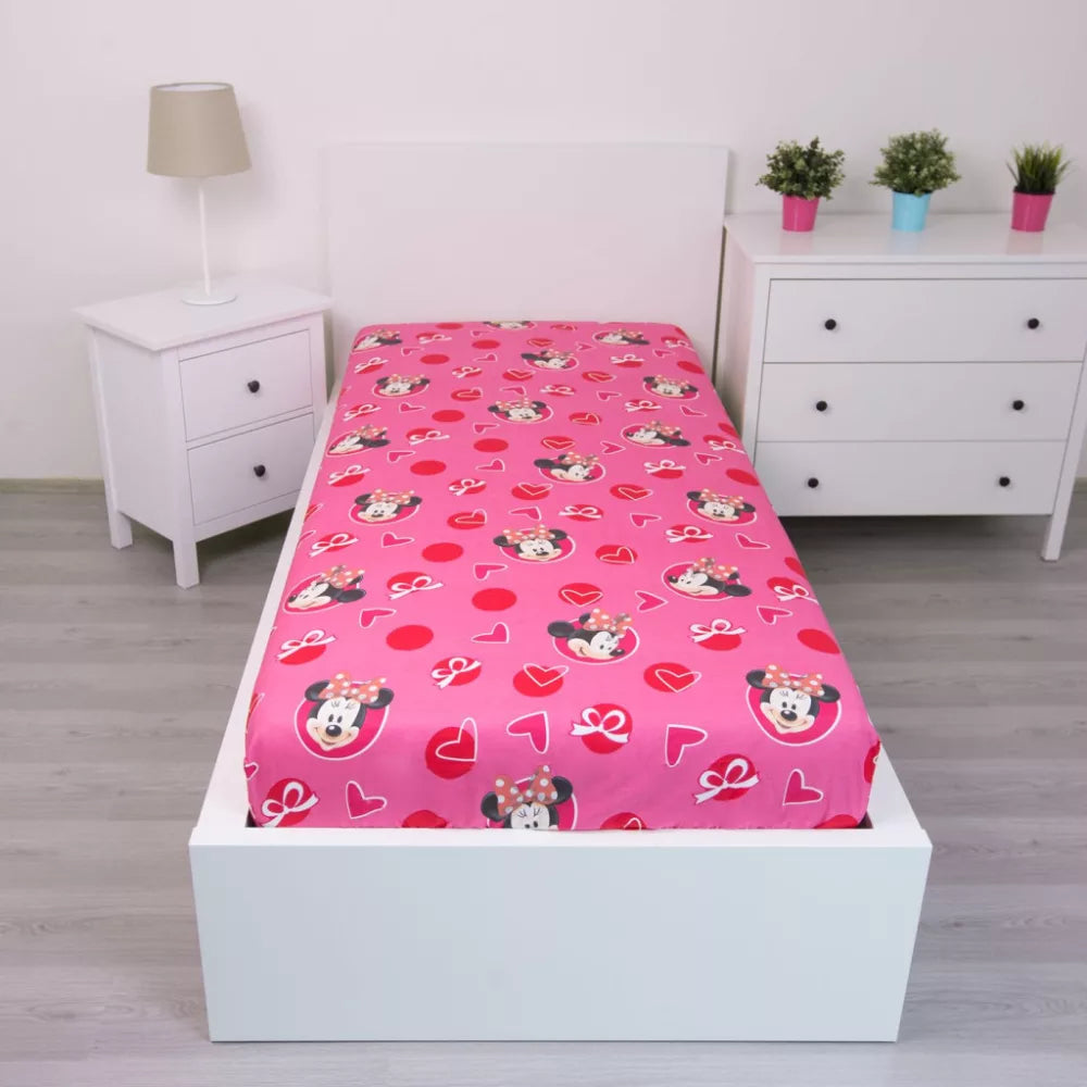 Drap housse 1 personne Minnie