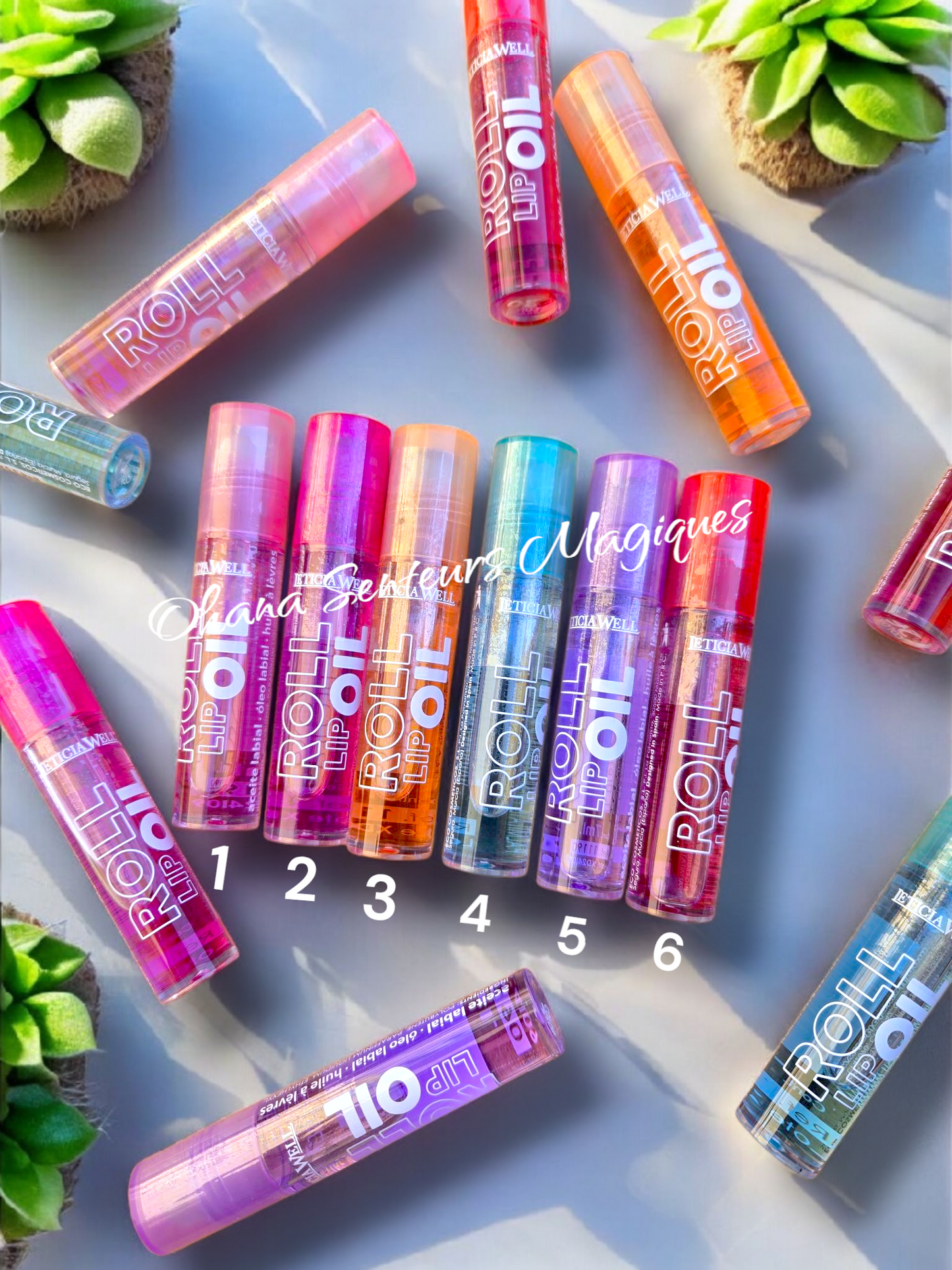 Huile à lèvres roll-on hydratante