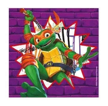 Serviettes en papier Tortues Ninja 20 pièces