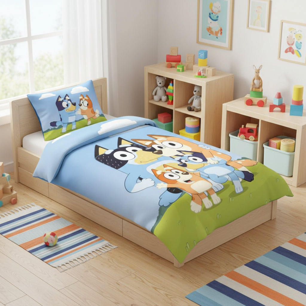 (Précommande) Parure de lit 1 personne Bluey