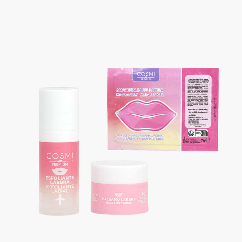 Coffret voyage essentiel lèvres - Pêche