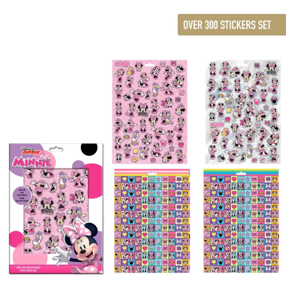 Lot de 300 autocollants Disney Minnie