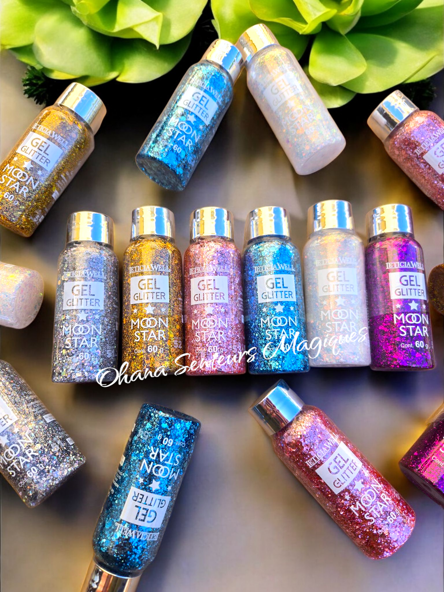 Glitter gel pour le visage et le corps