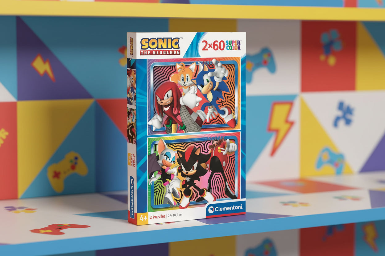 (Précommande) Puzzle Clementoni Sonic le hérisson 2x60 pièces