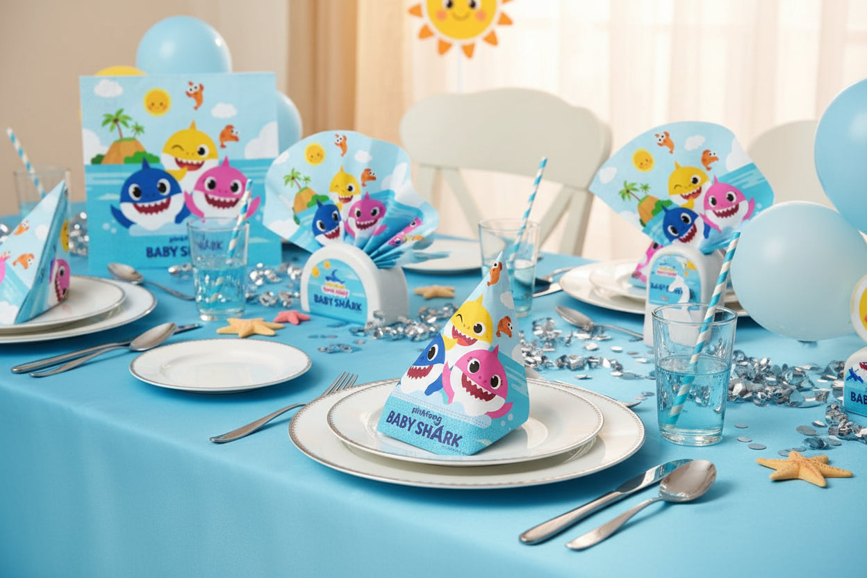 (Précommande) Serviettes en papier Baby Shark 20 pièces