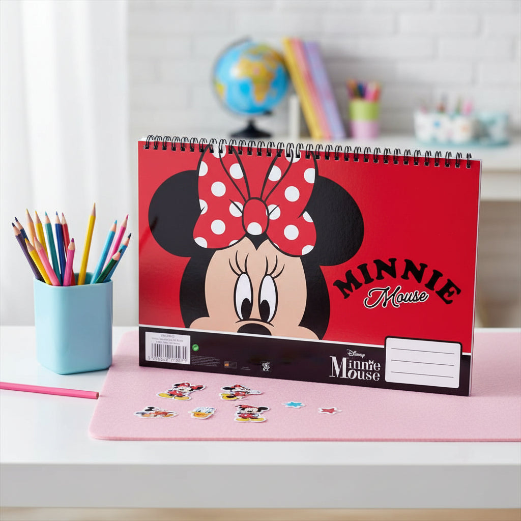 (Précommande) Carnet de croquis à spirale A/4 Minnie