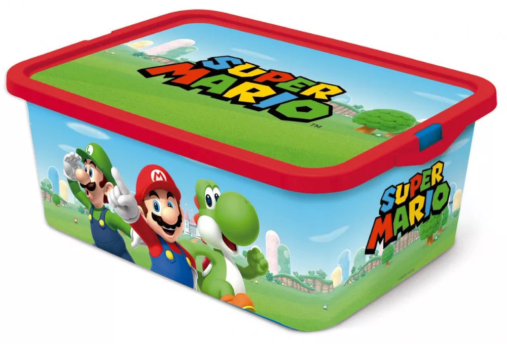 Boîte de rangement en plastique Super Mario 13 L
