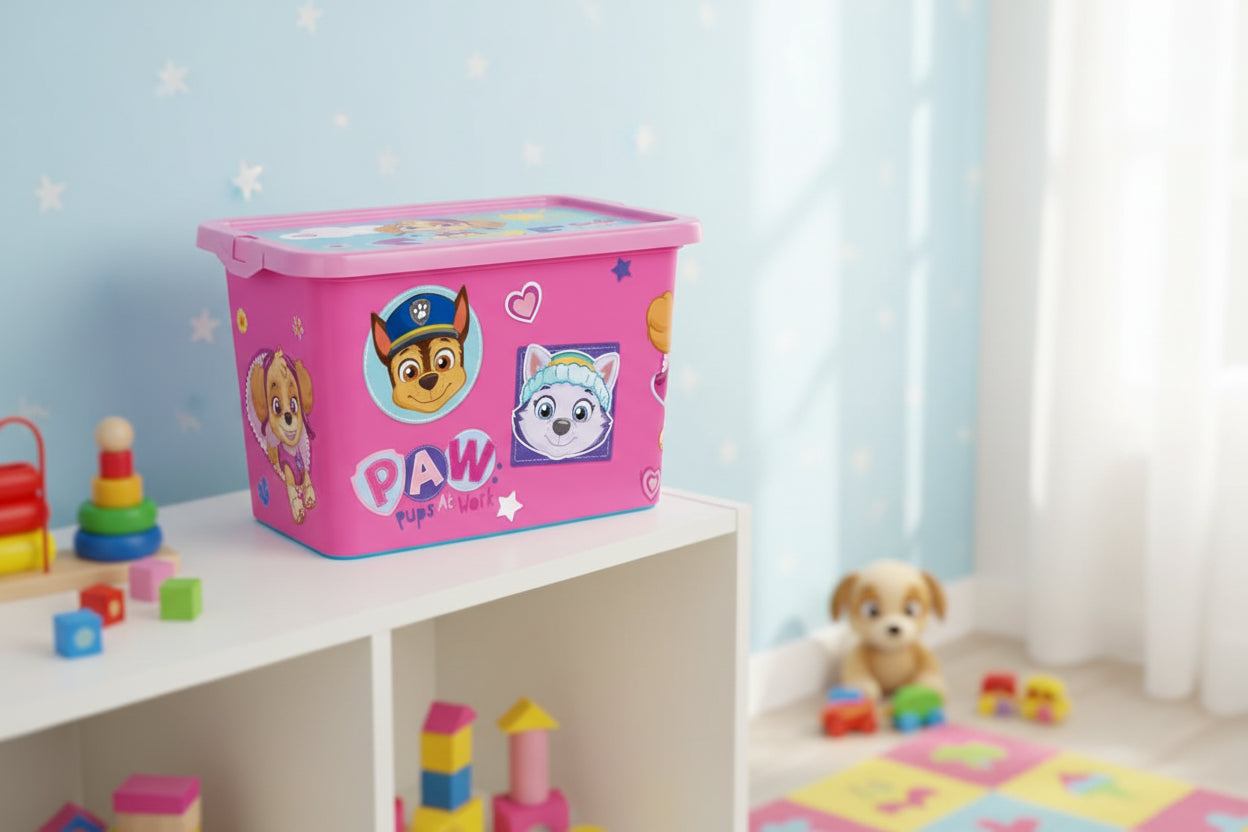 (Précommande) Boîte de rangement en plastique Pat patrouille 7L