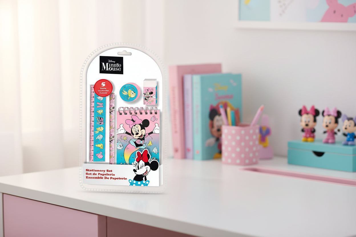 (Précommande) Ensemble de papeterie Minnie 5 pièces