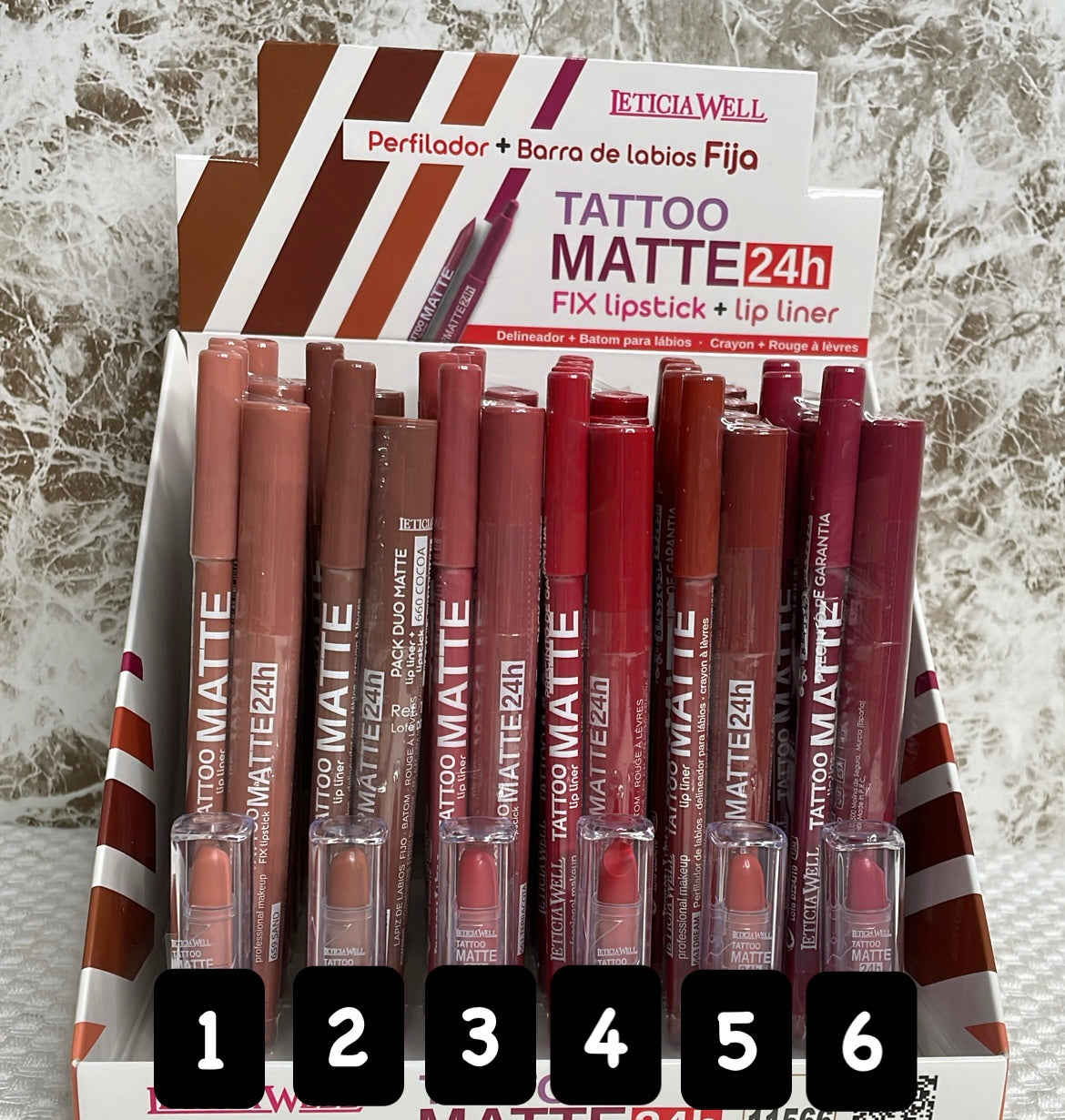 Rouge à lèvres mate + Crayon pour les lèvres mate