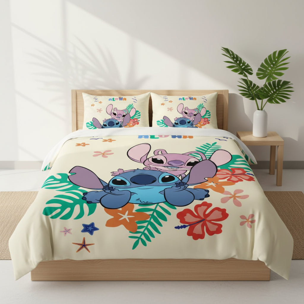 (Précommande) Parure de lit bébé phosphorescente Stitch